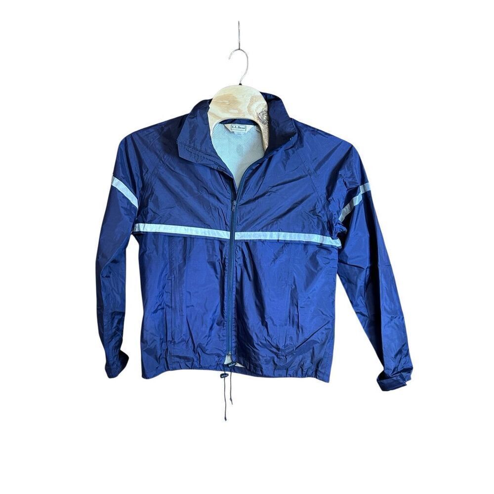 L.L. Bean Men’s Reflective Wind Breaker Gore-Tex with Detachable Hood Large